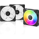 Arctic P14 Pro A-RGB - 3 Pack - Powerful Premium Fan, 140 mm PWM Fan with Y-Cable Splitte, 400-2500 RPM, 0 RPM <5% PWM, 5V Di