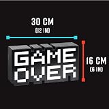 Paladone Game Over 8-Bit Pixel Light Color Changing Sound Reactive 30cm view 7