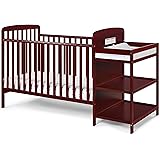 Suite Bebe Ramsey 3 in 1 Convertible Crib and Changer in a Cherry Finish