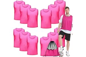 Antoyo Soccer Pinnies Youth with Numbers Scrimmage Team Practice Vests Pennies Jerseys for Basketball Soccer Football Bibs
