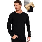 MERINNOVATION Merino Wool Base Layer Mens - 100% Merino Wool Shirts for Men Long Sleeve Thermal T-Shirt Lite - Midweight Top