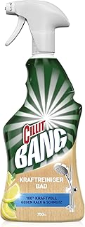 Cillit Bang Natürlicher Kraftreiniger Bad – Gegen Kalk & Schmutz – Inhaltsstoffe zu 100% natürlichen Ursprungs – 1 x 750 ml Badreiniger