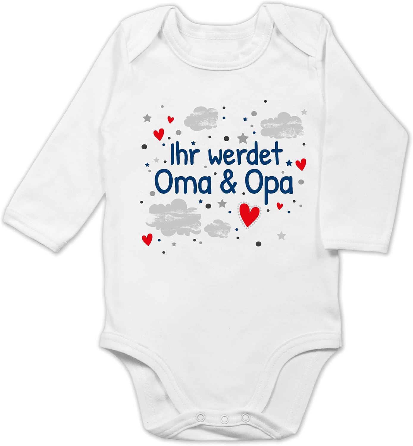 Shirtracer Sprüche Baby Ihr werdet Oma & Opa Wolke blau Baby
