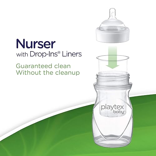 Playtex Baby Nurser Bottle Gift Set, with Pre-Sterilized