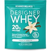Designer Wellness, Vanilla, Designer Whey Protein Powder, 2 lb