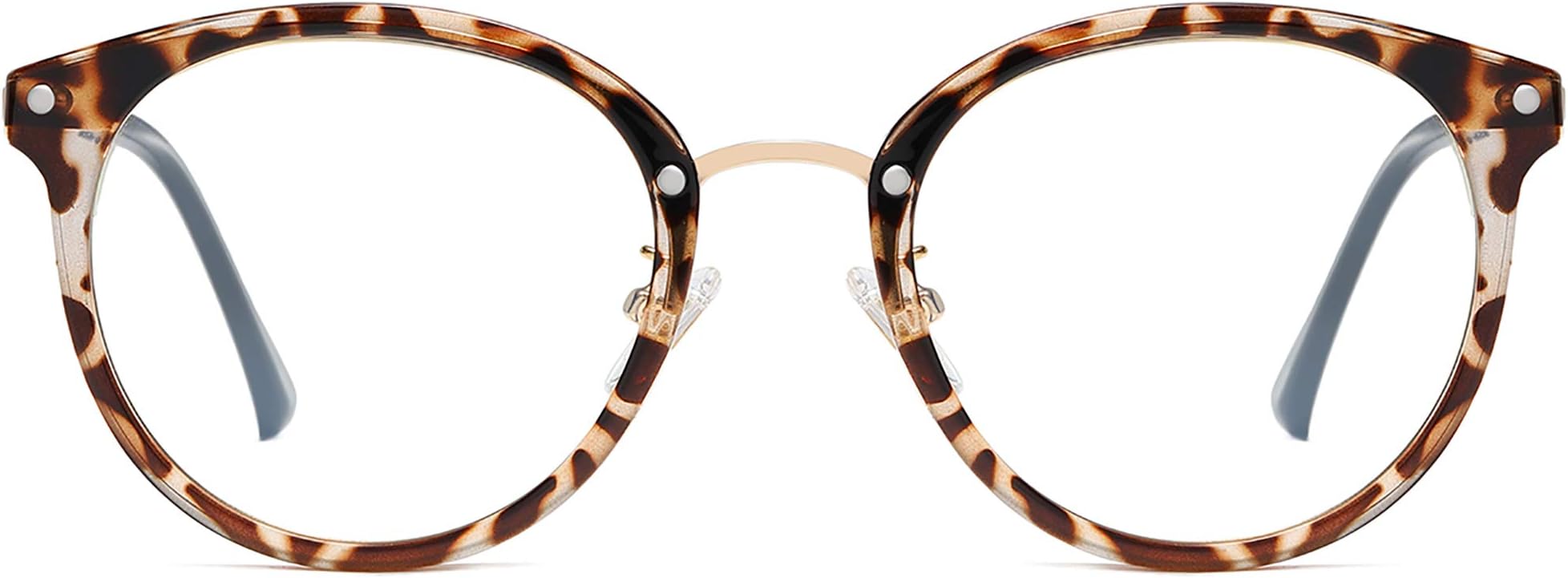 SOJOS Retro Round Blue Light Blocking Glasses TR90 Computer Eyeglasses Ashley SJ9001