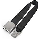 2 in 1 Airplane Seat Belt Extender - Adjustable Length, Fits All Airlines Including Southwest Airlines' 737-800/737MAX8