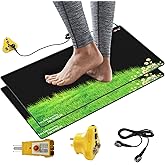 Grounding Mat, Universal Earth Energy Pad for Healthy, Eliminate Static Improve Sleep, Reduce Inflammation Pain and Anxiety, for Foot or Desk Use, Soft and Conductive