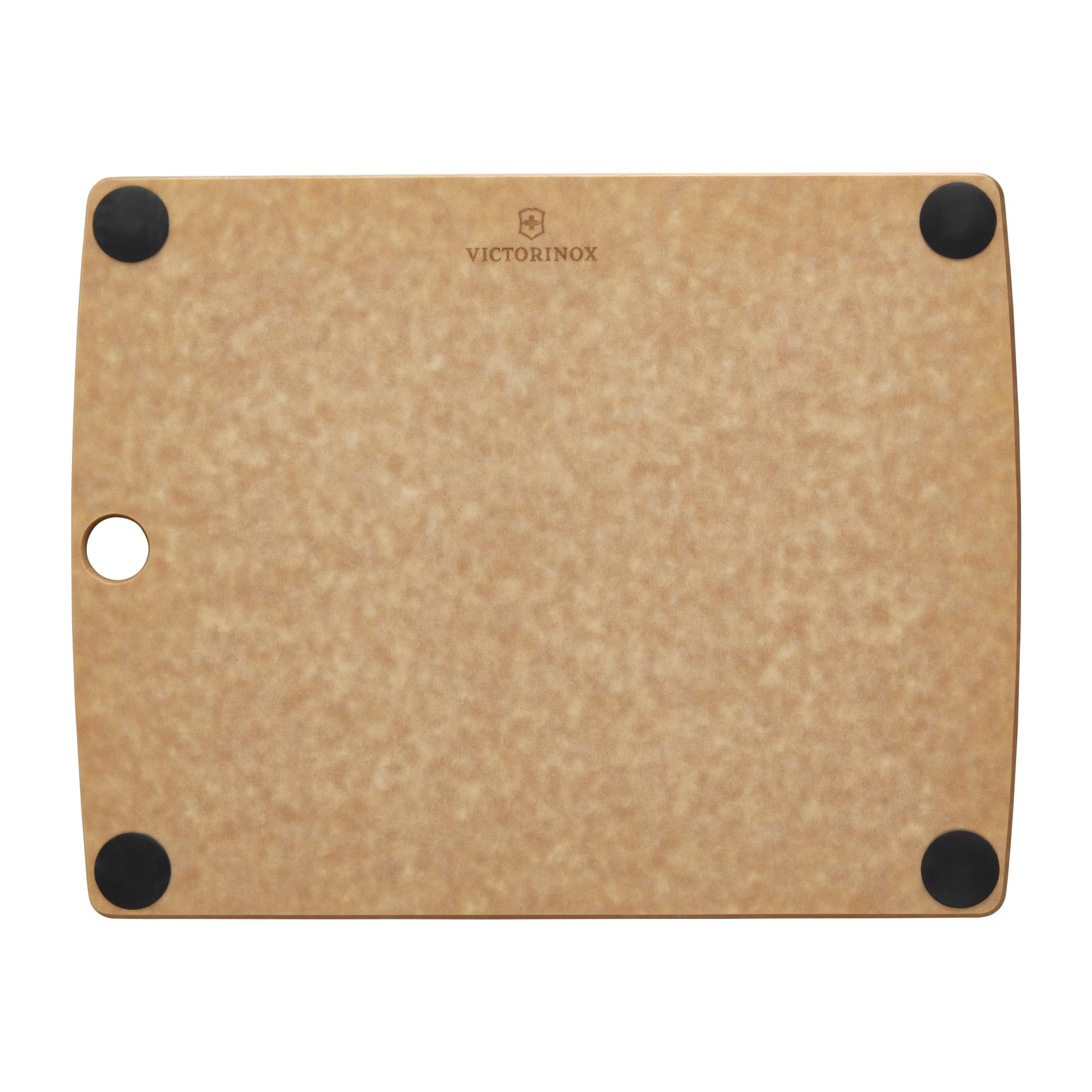 Victorinox Chopping Board, All-in-One, Cutting Board L 44.4 x, 33 x, 0.6, Groove, Durable, Non-Slip Feet, Dishwasher Safe, Brown