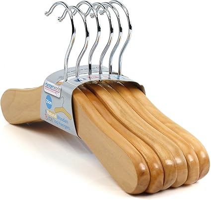 Hangerworld Lot De 24 Cintres En Bois Pour Bebe 25cm Amazon Fr Cuisine Maison