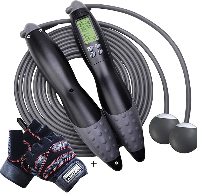 Jump Rope, Digital Counting Speed Jumping Rope Counter for