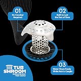 TubShroom Bathtub Hair Drain Catcher Stainless Steel Standard view 8