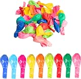 SHATCHI Rainbow Party Balloons 50 Pack 12 Inch Biodegradable Latex view 7