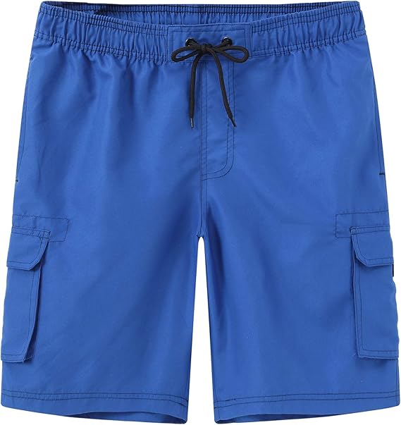 Amazon メンズ 水着 サーフパンツ 海パン 海水パンツ ビーチパンツ 水陸両用 大きいサイズ オシャレ 無地 ブルー ｘｘｘｌ ショートパンツ 通販