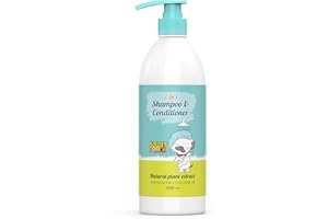 HAPPY POOCH Smiley Pooch 2 in 1 Dog Shampoo & Conditioner | Natural Plant Extract | Made with Amino Acids and Coconut Oil | 34 oz