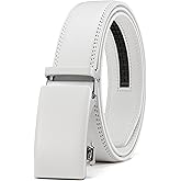 CHAOREN Mens Belt - Mens Ratchet Belt Leather 1 3/8" for Dress Pant - Micro Adjustable Belt Fit Everywhere
