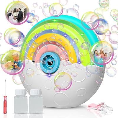 Panamalar Bubble Machine Automatic Bubble Maker 2000+ Bubbles/Min Kids