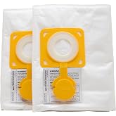 Dustless Technologies Wunderbag- Shop Vac Universal High Capacity Pre-Filter Bags for Wet Dry Vacuums, 2 Pack (4-7 Gallon). Commercial, Contractor, Professional, Home use. Wet and Dry&hellip;