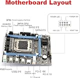 Oikabio X79 V389 Motherboard LGA2011 DDR3 ATX M.2 NVME E5 2630 2660 CPU SATA view 3