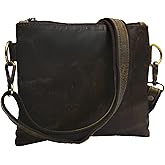 Satchel And Fable Leather Small Crossbody Bag for Women Designer Cell Phone Bag Wallet Purses Adjustable Strap Handbag for Ladies