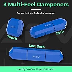ADV Tennis Dampener with Custom Feel, Racket Shock