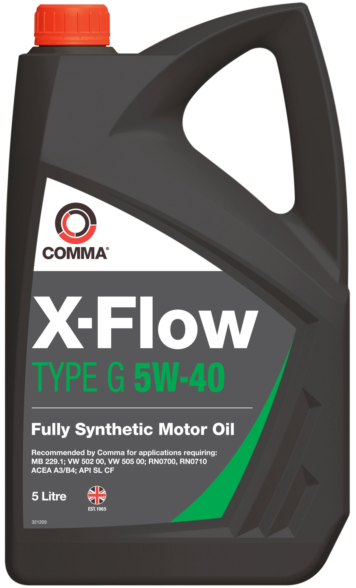 Comma XFG5L 5L X-Flow Type G Fully Synthetic 5W40 Motor Oil