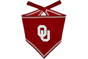Pets First NCAA Oklahoma Sooners TIE Bandana, Size Large/X-Large. Dog Bandana Scarf Bib for Pet Cat Dog. The Ultimate Game-Day, Party Bandana