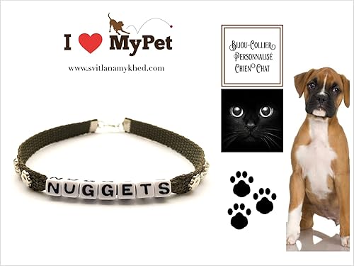 Collier Pour Chat Chien Animaux Compagnie Avec Message
