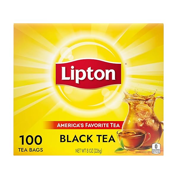 LIPTON BLACK TEA BAGS, HOT OR ICED TEA...
