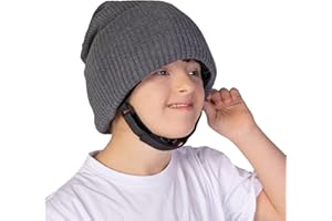 Ribcap Lenny Kids Medical Grade Protective Helmet | Grey | Soft Hat for Epilepsy | Protective Cap for Seizures