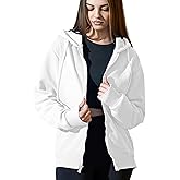 Cloud Essentials Oversized Zip Up Hoodie for Women, Soft Fleece Cotton Blend, Cozy Full Zip Sweatshirt
