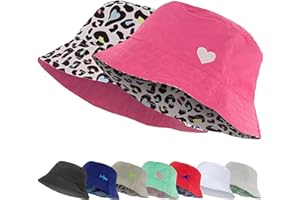 ADDIE & TATE Kids Bucket Hat for Girls & Boys, Packable Fun & Cool Reversible Beach Sun Teen Toddler Bucket Hat - Ages 3-14 Years