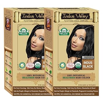 Indus Valley 100% Certified Organic Botanical Indus Black OTP (Set of 2)