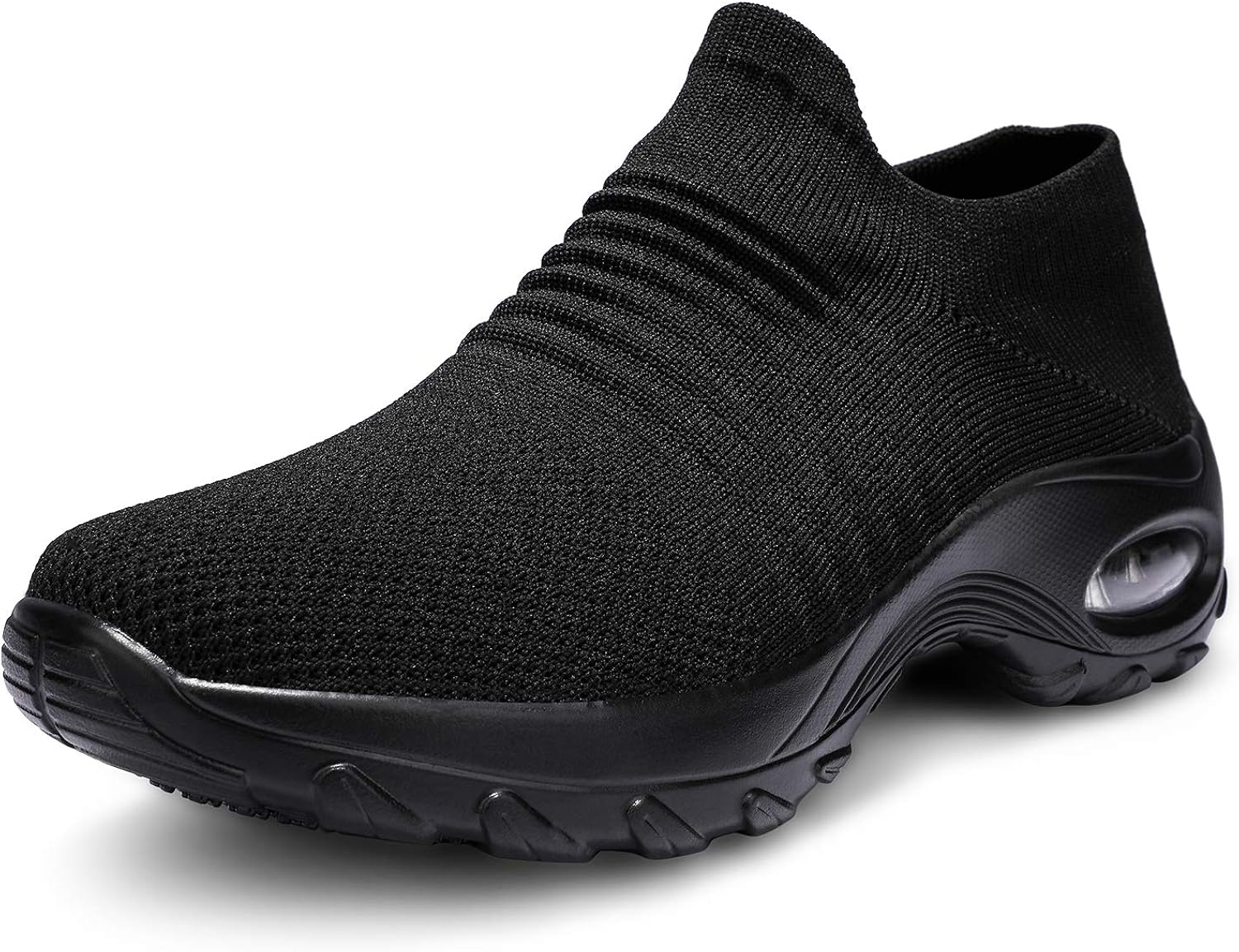  | ANLUKE Women's Walking Sock Shoes Slip On Air Cushion Platform Mesh Breathable Tennis Running Sneakers | Walking