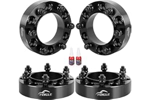 FLYCLE 6x5.5 Hubcentric Wheel Spacers for 1995-2023 Tacoma 1989-2024 4Runner with ET Lug Nuts, 1.5 inch 6x139.7 Forged Spacer with 12x1.5 Studs & 106mm Hub Bore Tundra FJ Cruise Fortuner Sequoia GX460 GX470