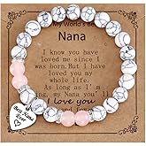 HUTIMY Gift for Nana from Grandson Grandkids Bride Grandmother Worlds Best Nana Ever Bracelet
