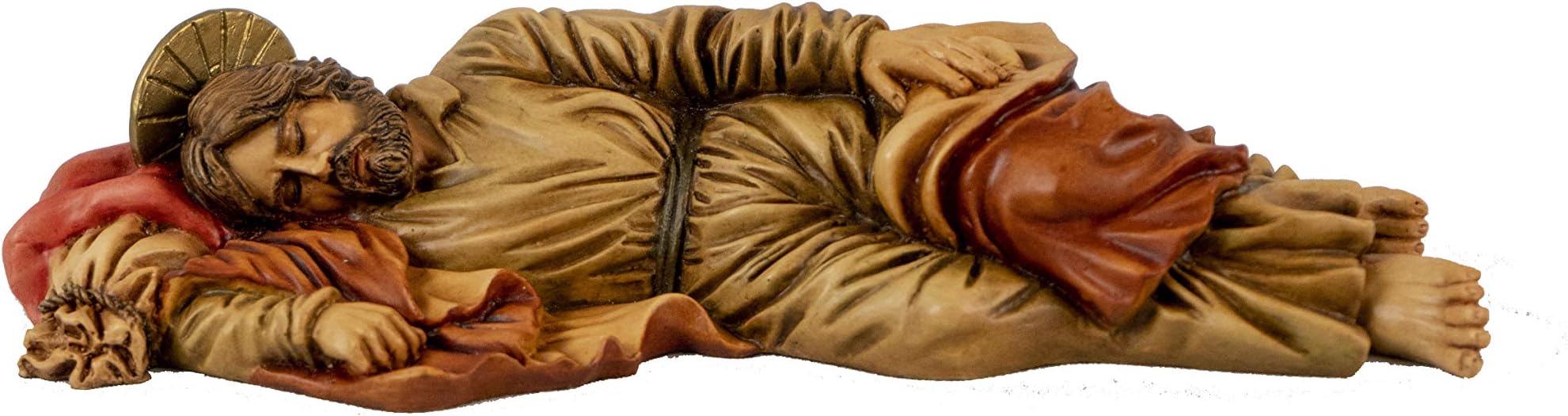 Statues Direct 8" Sleeping St Joseph Handmade Catholic Religious Statue