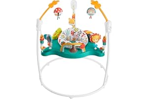 Fisher-Price Baby Bouncer Whimsical Forest Jumperoo Activity Center With Music And Lights