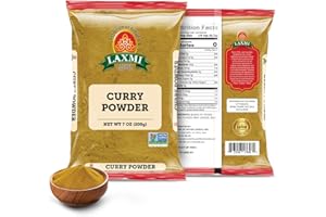 Laxmi Curry Powder 200gm (7oz) | Curry powder seasoning with a blend of spices | Non-GMO Product | For cooking and seasoning | Saves you time and energy