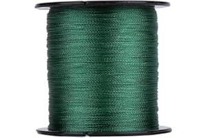 Braided Fishing Lines, 300m PE Braided 4 Strands Super Strong Fishing Lines,Green Abrasion Resistant Multi‑Filament Fish Rope