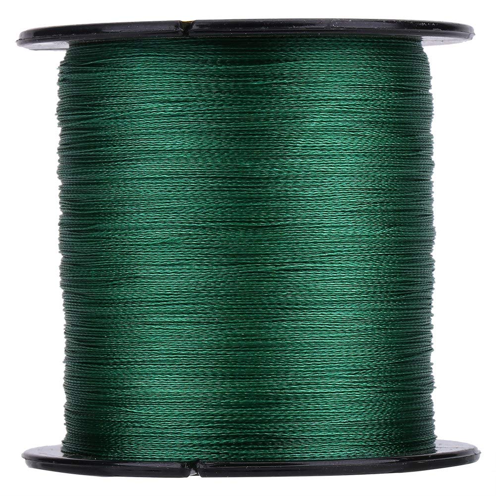 Fishing Line Extreme Braided Fishing Line 300m PE Braided 4 Strands Super Strong Fishing Lines（Wire Size 0.6-8）(0.6-Green)