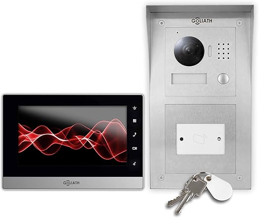 GOLIATH IP Video Türsprechanlage Türöffner, Aufputz RFID Türstation