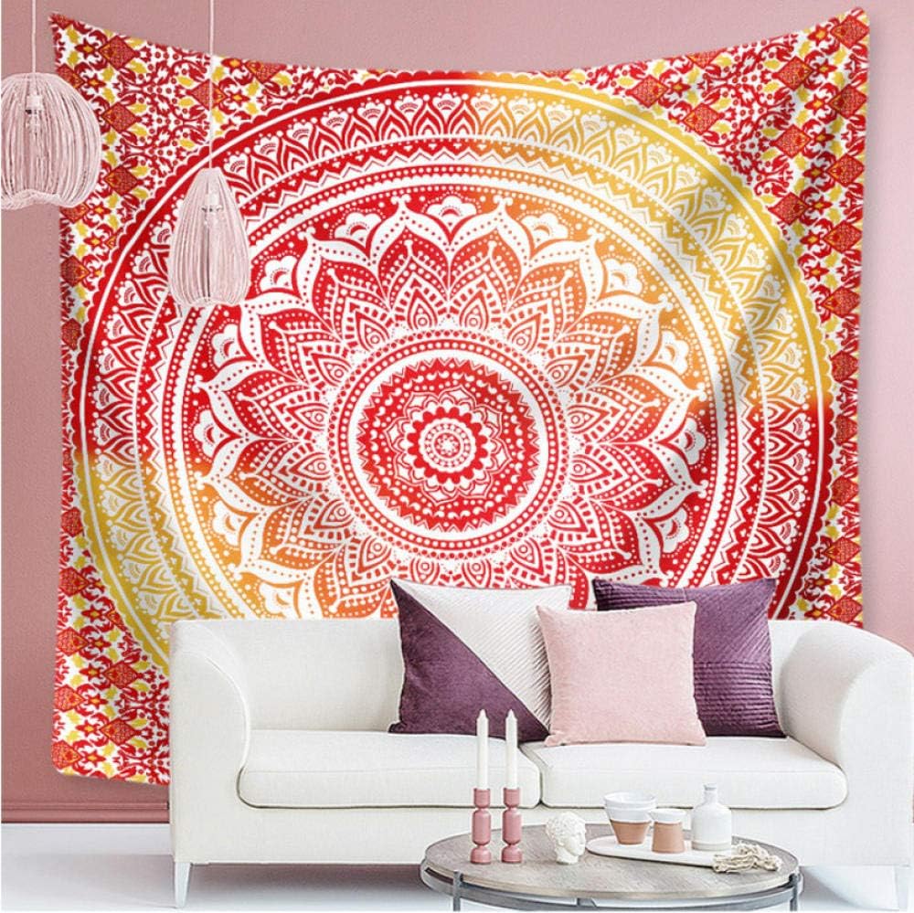 Tapiz de elefante impreso estilo étnico Mandala, decoración de la