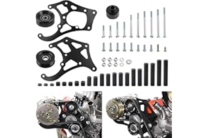 RiAiCiING LS AC Compressor Bracket Kit for Sanden 508 Compatible with Chevrolet GM LSX LS1 LM7 LR4 LQ4 L59 LQ9 LM4 L33 L92 L76 LY2 LY5 LY6 LC9 LH8 LMG L98 L99 L96 LC8 Truck SUV