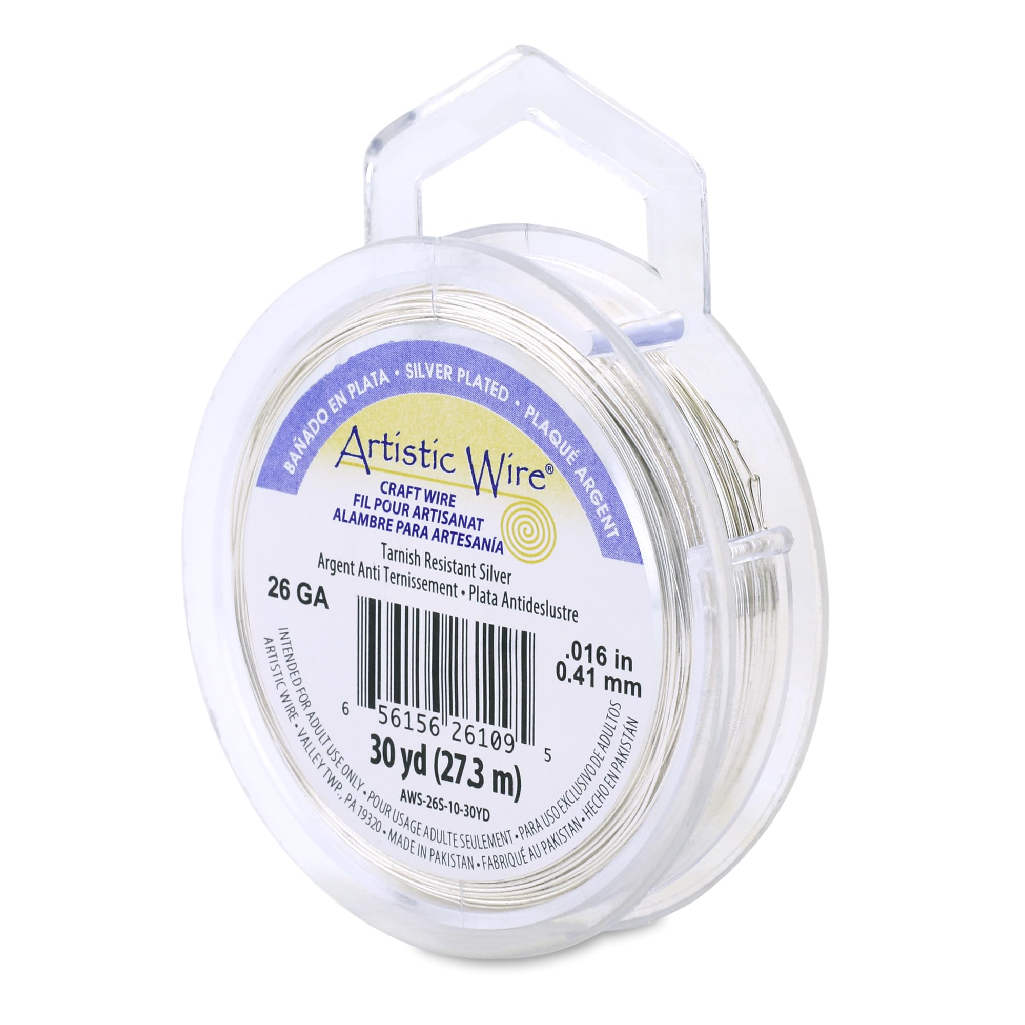 Artistic Wire Beadalon 30-Yards Artistic 26-Gauge Tarnish Resistant Wire, Silver