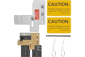JYXKA Generator Interlock kit Suitable for Murray or Siemens 150 amp or 200 amp Panels, 7/8-1 1/4 inches Spacing Between Main and Branch Breaker, for Siemens 200 amp Interlock Kit