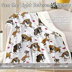 BlessLiving Red Hearts Dog Cat Print Plush Blanket