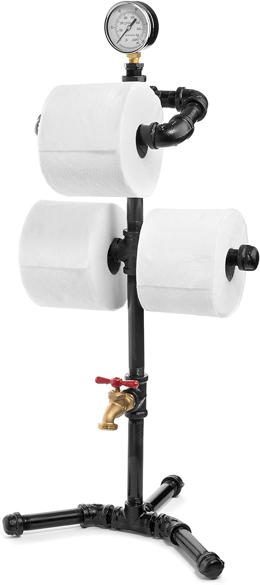 Amazon Com Black Toilet Paper Holder Stand Farmhouse Decor