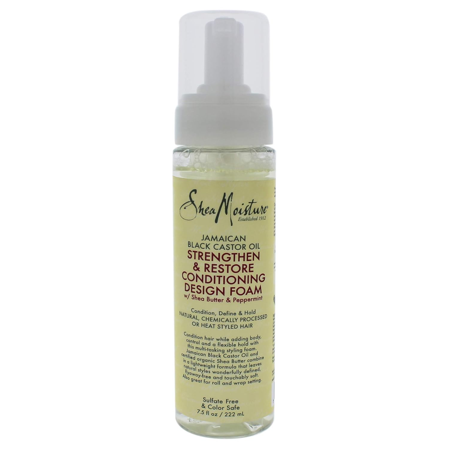 Shea Moisture Strengthen & Restore Conditioning Design Foam, 7.5 OZ : Beauty