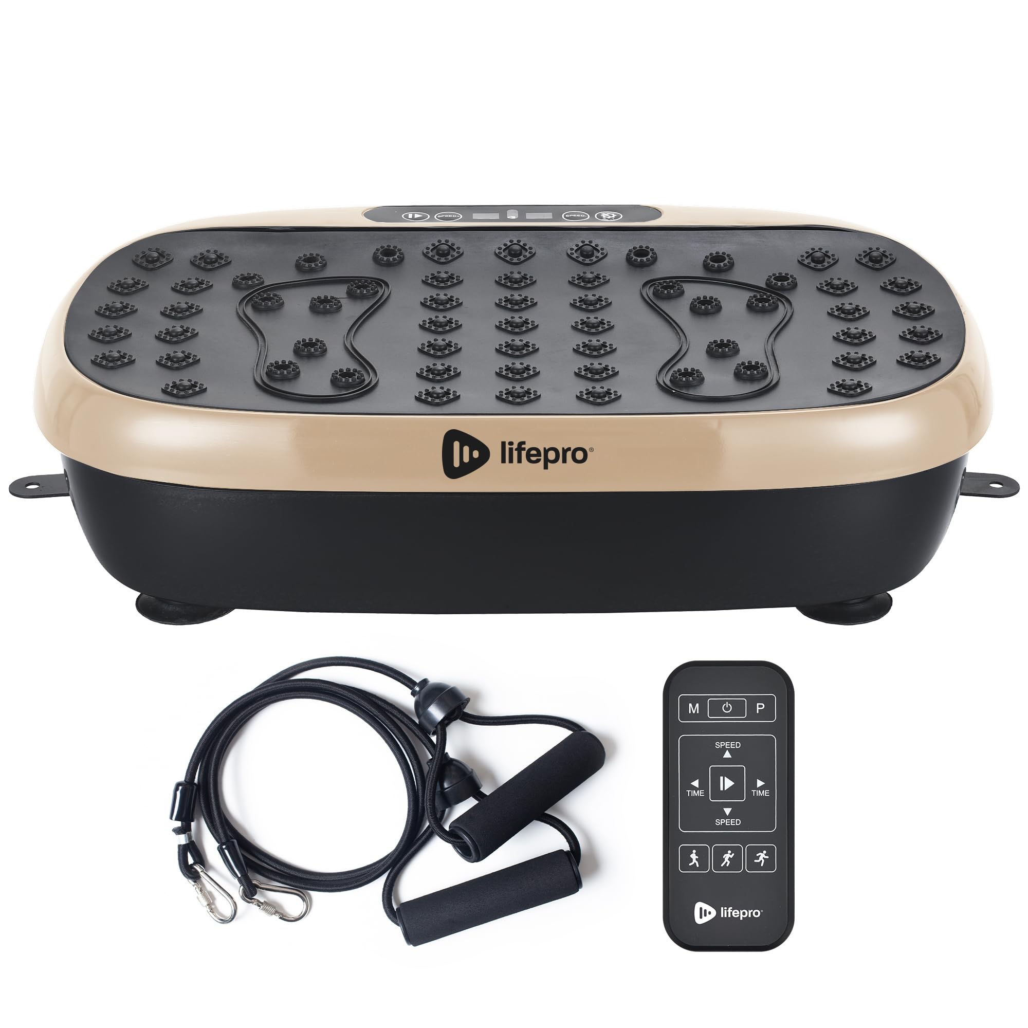 Lifepro Vibration Plate Exercise Machine with Magnetic Acupoints – Full Body Vibration Platform for Beginners and Recovery – Ideal Lymphatic Drainage Massager for Muscle Toning and Overall Fitness